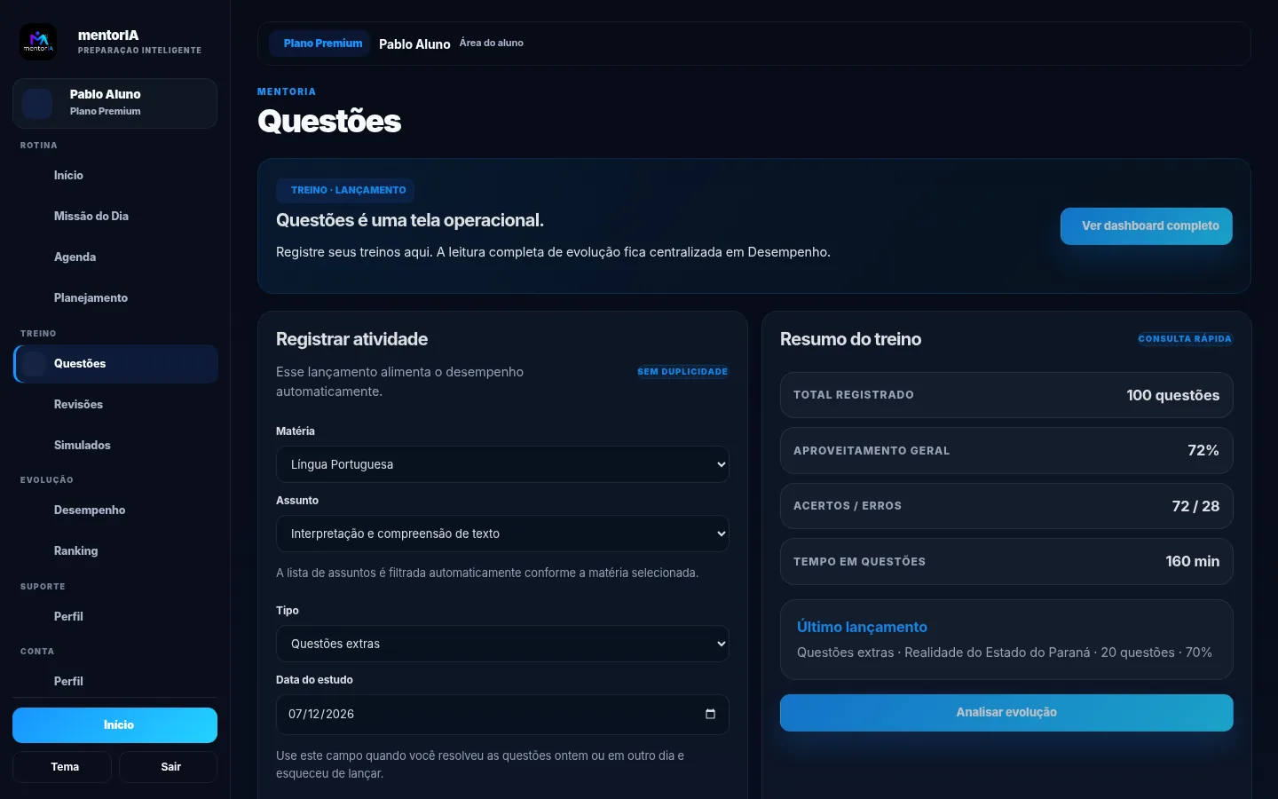 Questões direcionadas