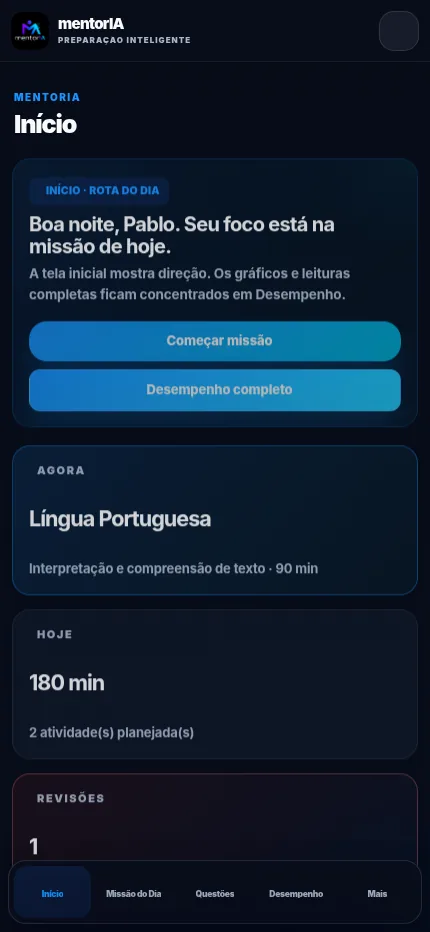 Experiência no celular
